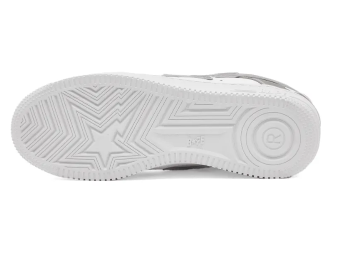 A Bathing Ape Bapesta #4 'Silver'