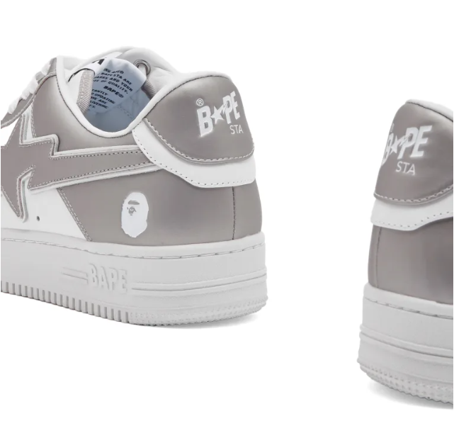 A Bathing Ape Bapesta #4 'Silver'