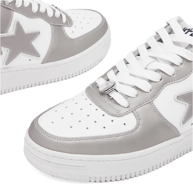 A Bathing Ape Bapesta #4 'Silver'